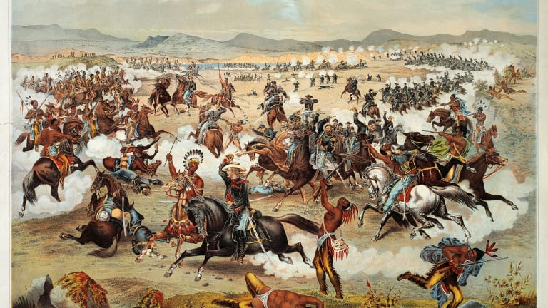 Battles between Native Americans and Europeans