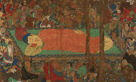 The art of Nirvana of the Buddha